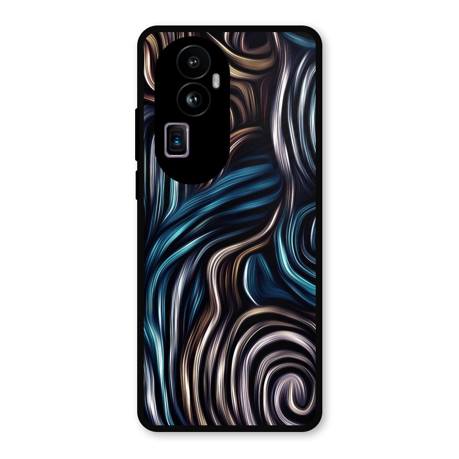 Oil Paint Artwork Metal Back Case for Oppo Reno10 Pro Plus