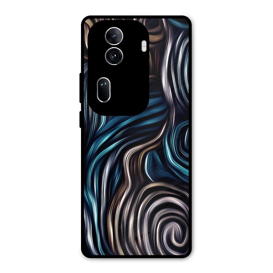 Oil Paint Artwork Metal Back Case for Oppo Reno11 Pro 5G