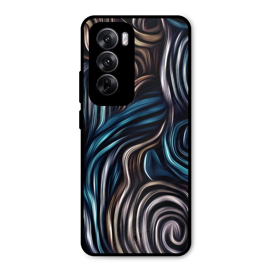 Oil Paint Artwork Metal Back Case for Oppo Reno12