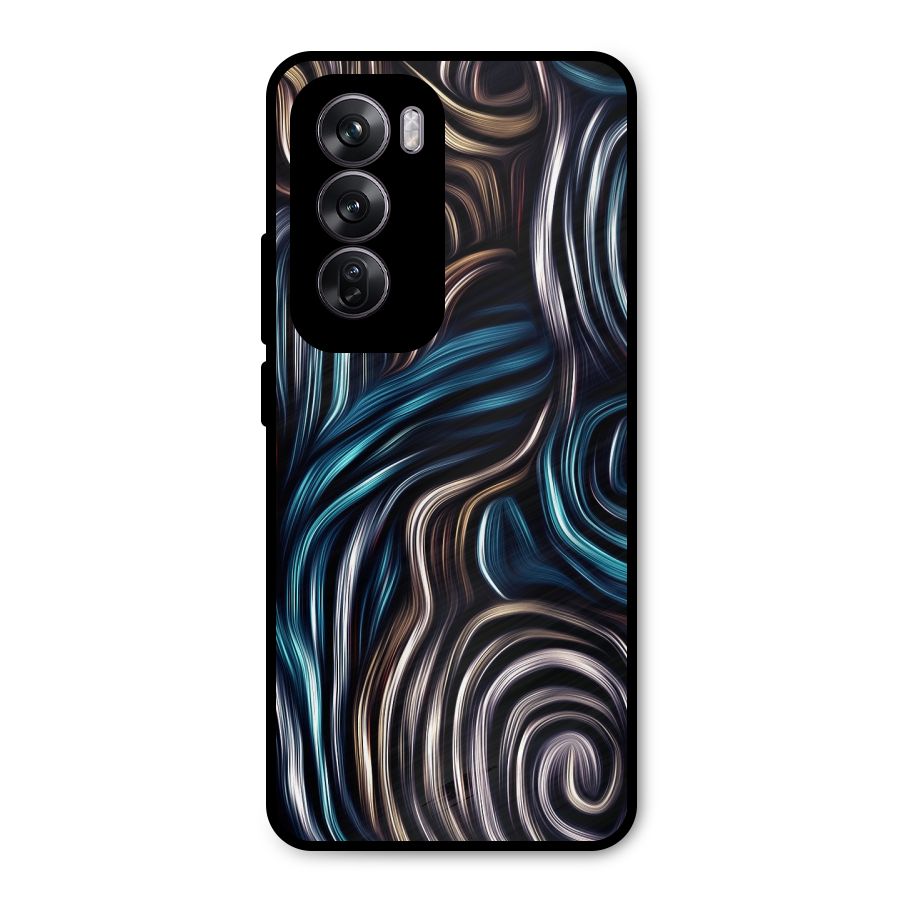Oil Paint Artwork Metal Back Case for Oppo Reno12 Pro