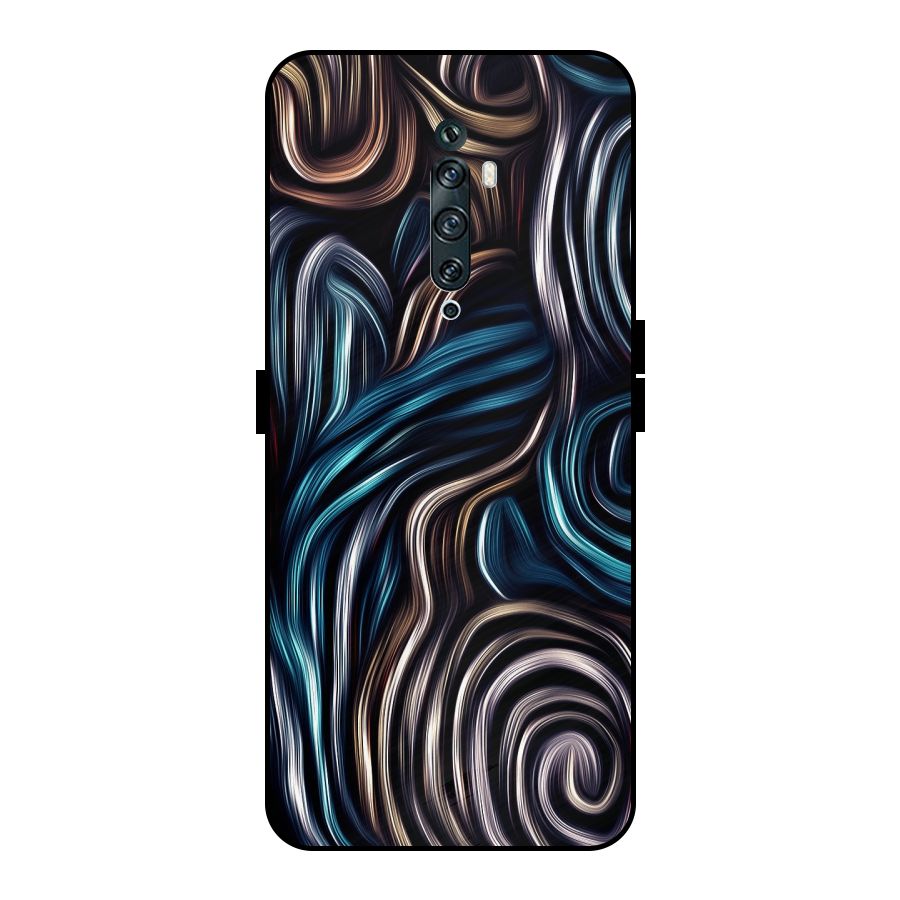 Oil Paint Artwork Metal Back Case for Oppo Reno2 Z