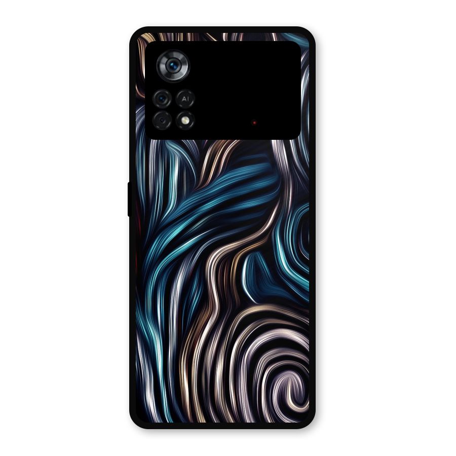 Oil Paint Artwork Metal Back Case for Poco X4 Pro 5G