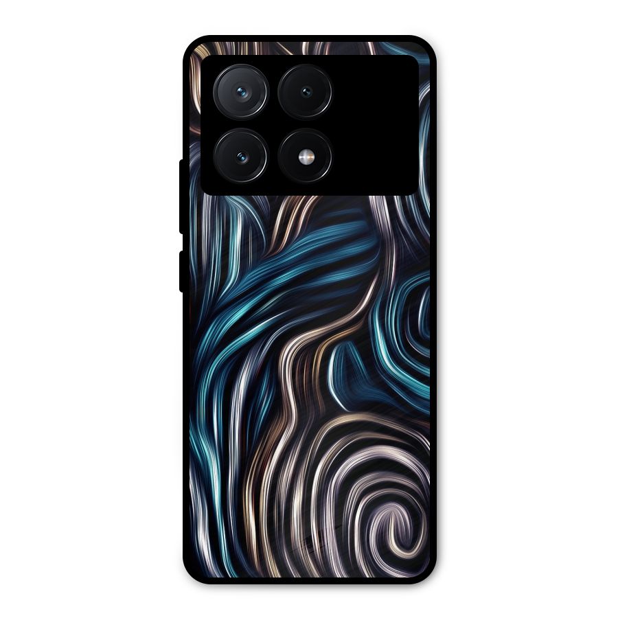 Oil Paint Artwork Metal Back Case for Poco X6 Pro