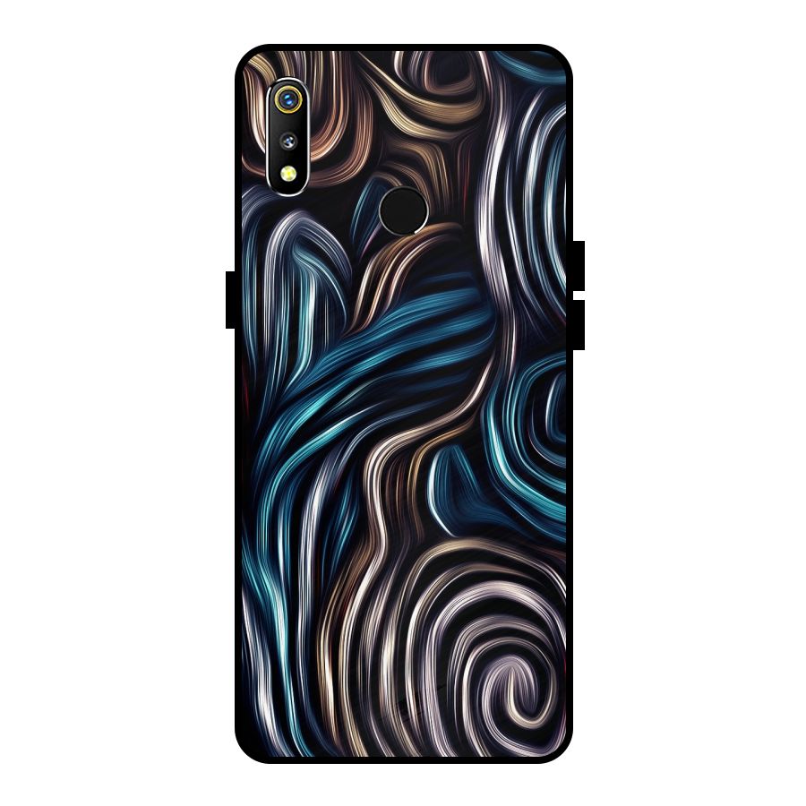 Oil Paint Artwork Metal Back Case for Realme 3