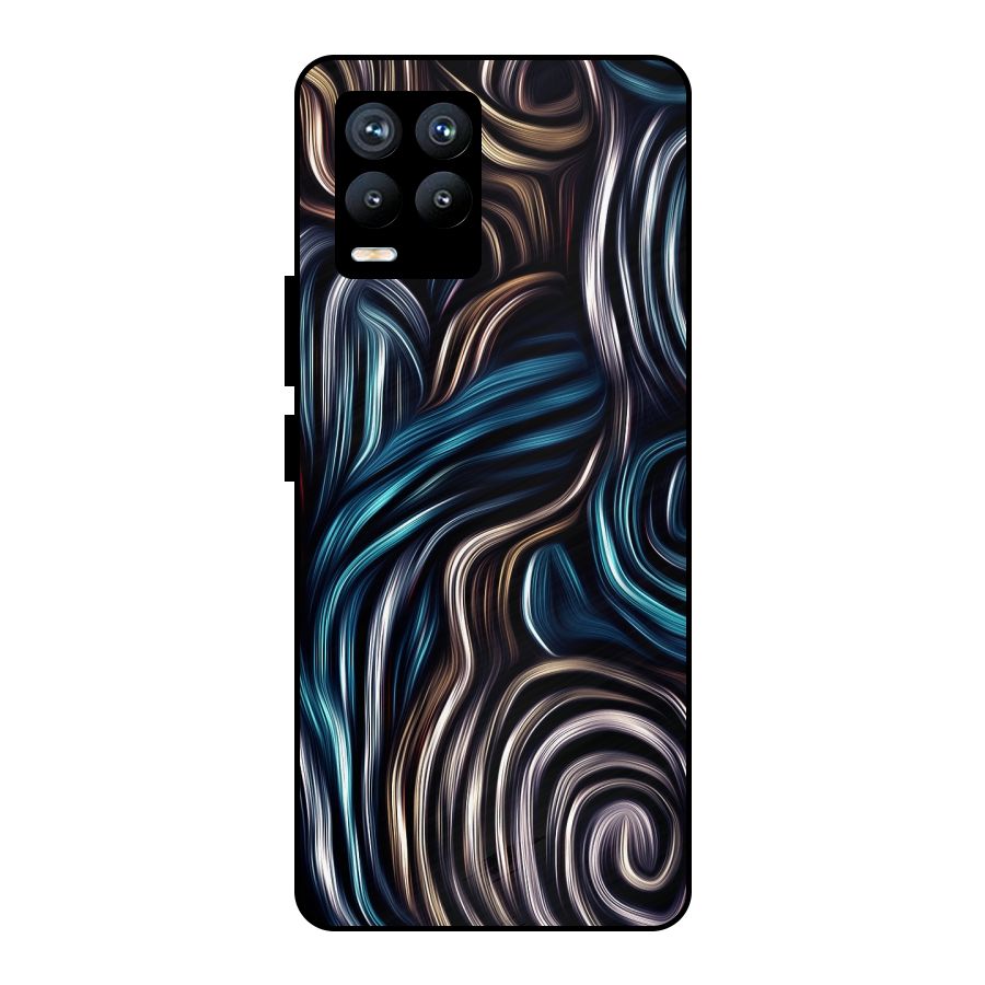 Oil Paint Artwork Metal Back Case for Realme 8