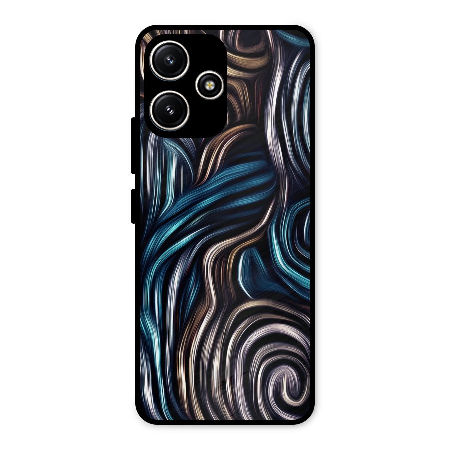 Oil Paint Artwork Metal Back Case for Redmi 12 5G