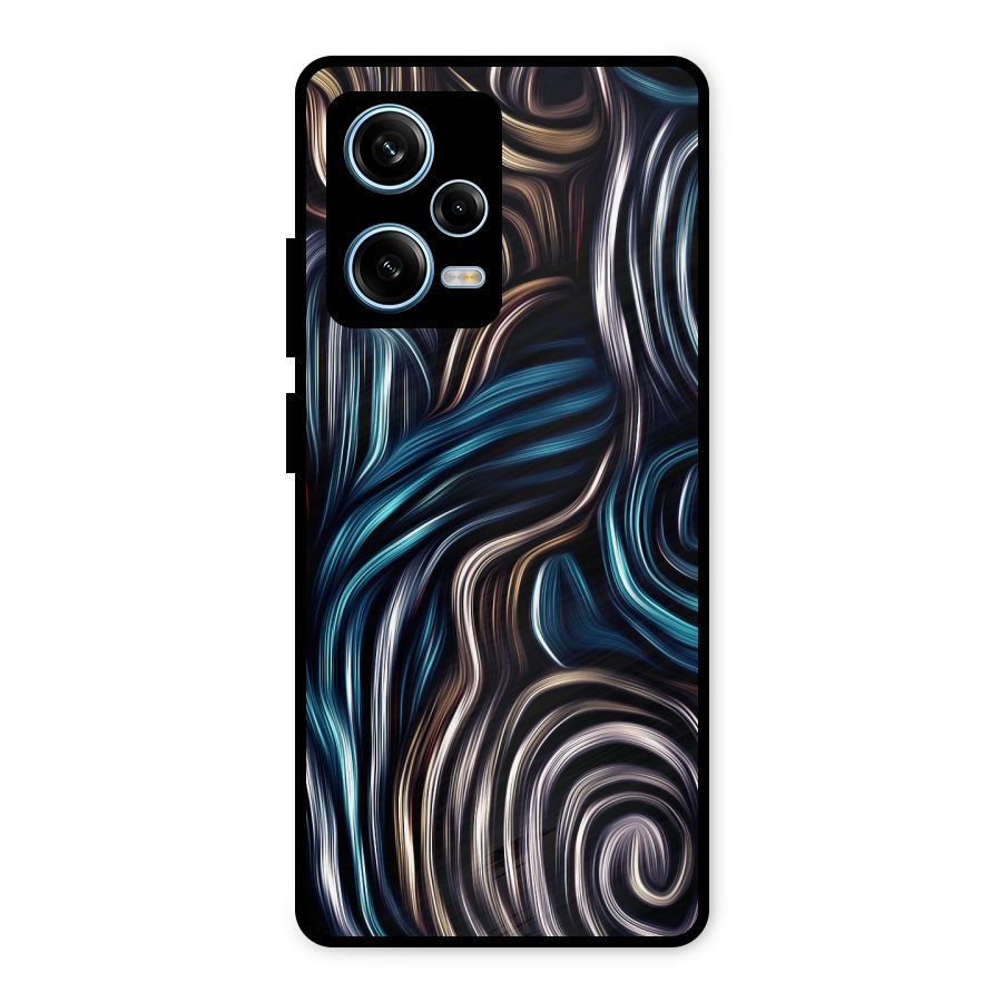 Oil Paint Artwork Metal Back Case for Redmi Note 12 Pro