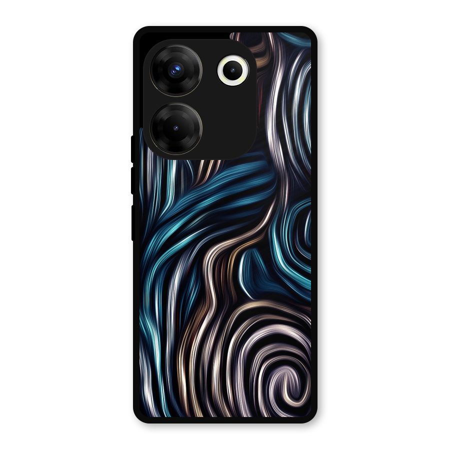 Oil Paint Artwork Metal Back Case for Tecno Camon 20