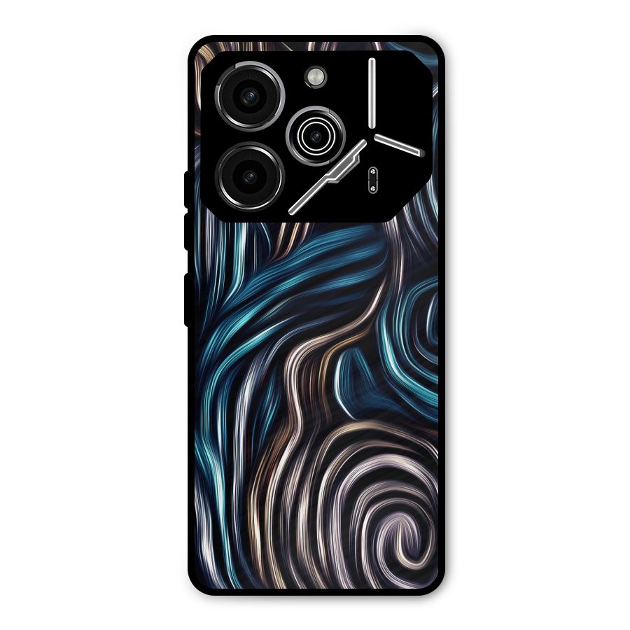 Oil Paint Artwork Metal Back Case for Tecno Pova 6 Pro