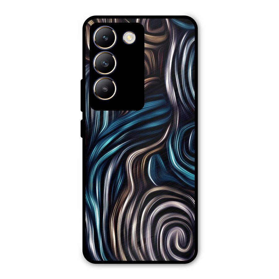 Oil Paint Artwork Metal Back Case for Vivo T3 5G
