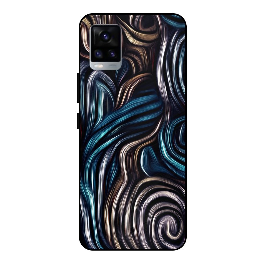 Oil Paint Artwork Metal Back Case for Vivo V20 2021