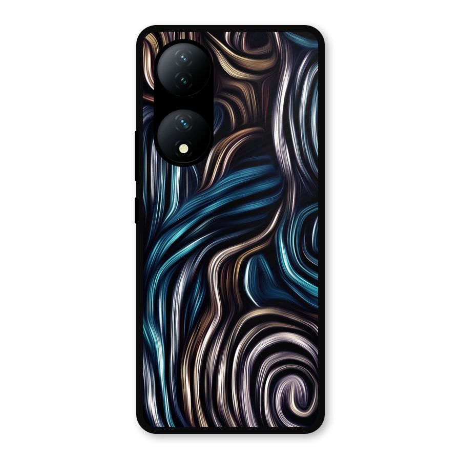 Oil Paint Artwork Metal Back Case for Vivo Y100a