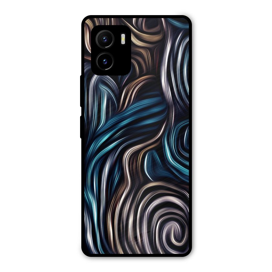 Oil Paint Artwork Metal Back Case for Vivo Y15s