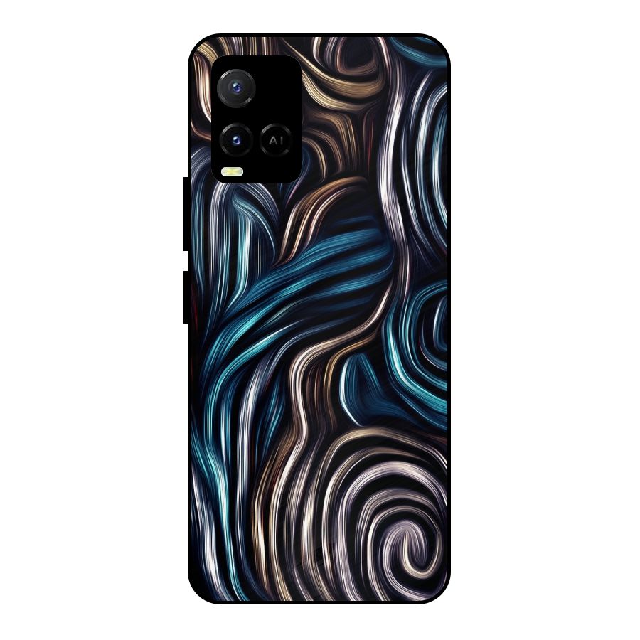 Oil Paint Artwork Metal Back Case for Vivo Y21