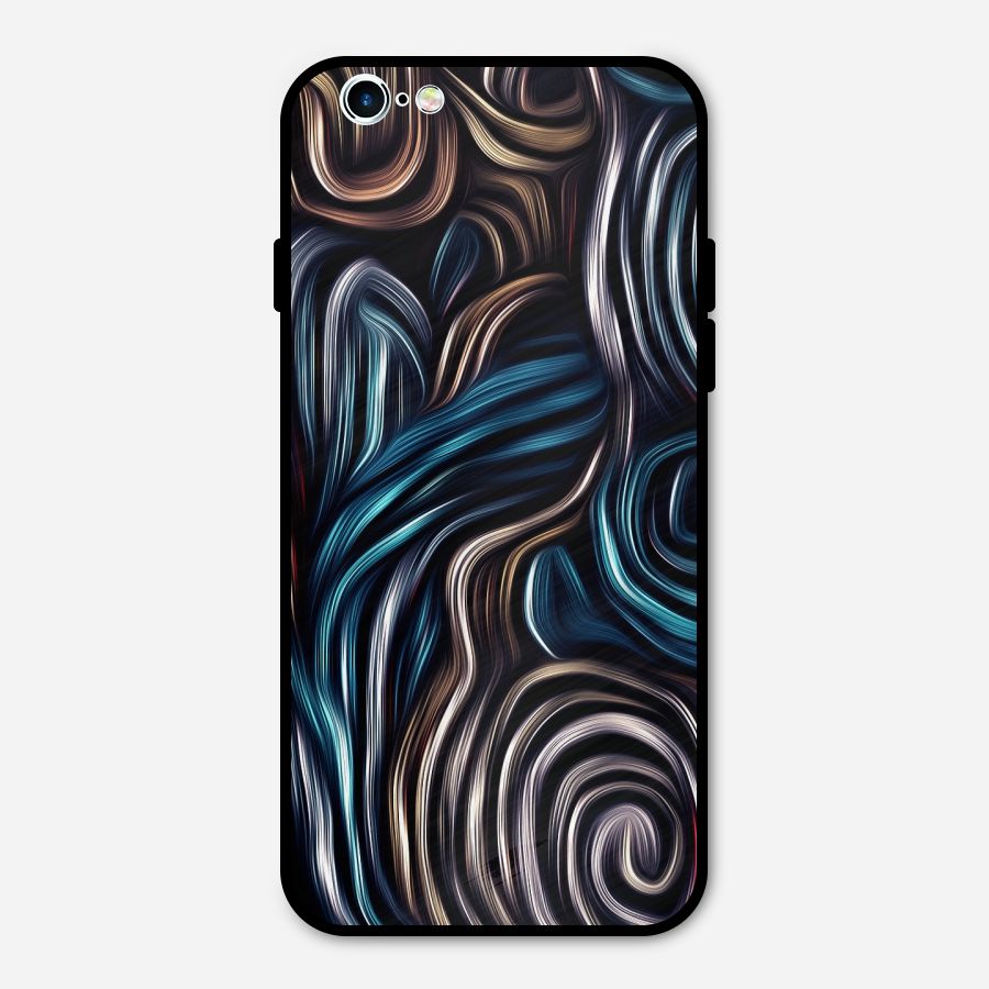 Oil Paint Artwork Metal Back Case for iPhone 6 6s