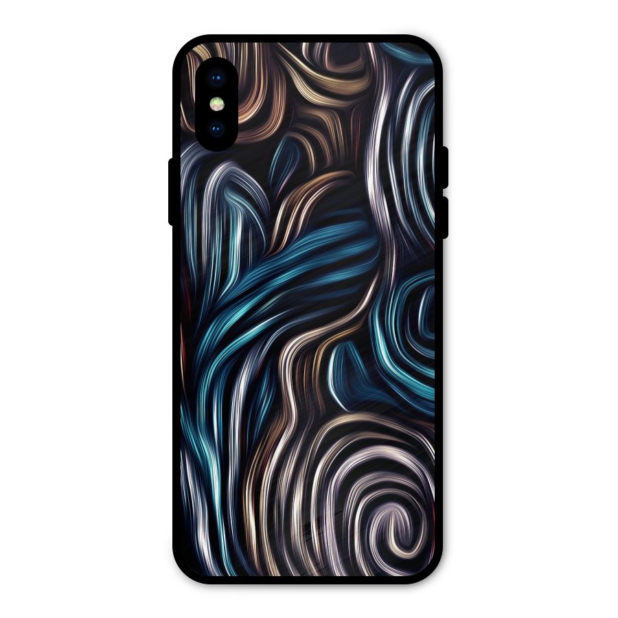Oil Paint Artwork Metal Back Case for iPhone X
