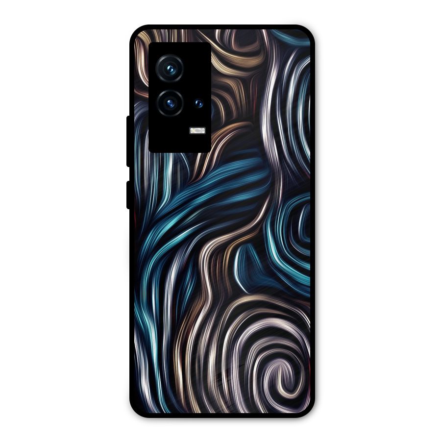 Oil Paint Artwork Metal Back Case for iQOO 9 5G