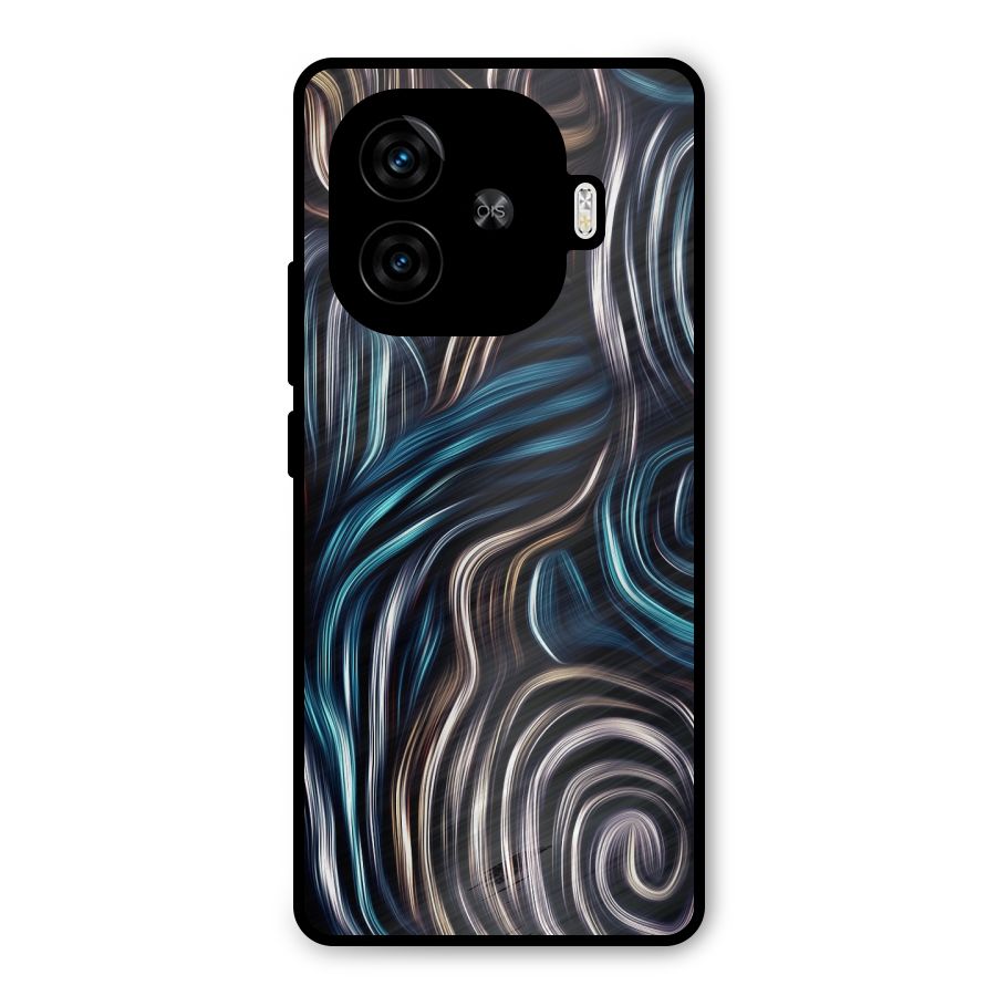 Oil Paint Artwork Metal Back Case for iQOO Z9 Turbo