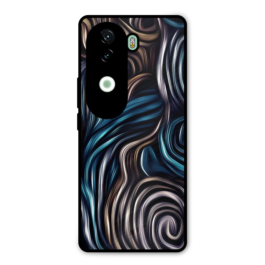 Oil Paint Artwork Metal Back Case for iQOO Z9s