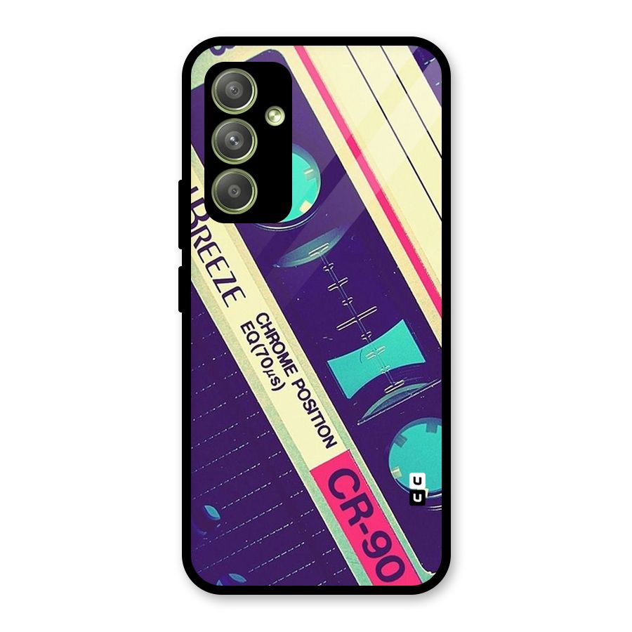 Old Casette Shade Glass Back Case for Galaxy A54