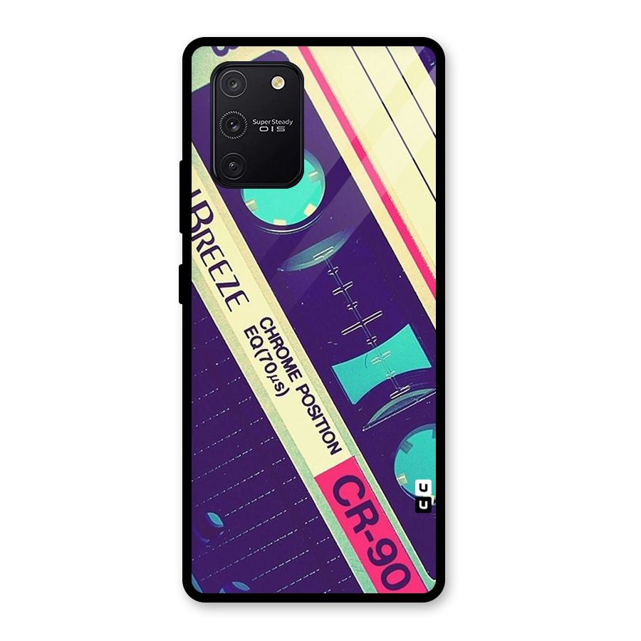 Old Casette Shade Glass Back Case for Galaxy S10 Lite