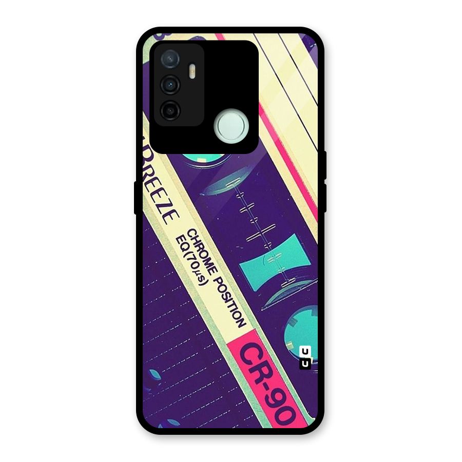 Old Casette Shade Glass Back Case for Oppo A53
