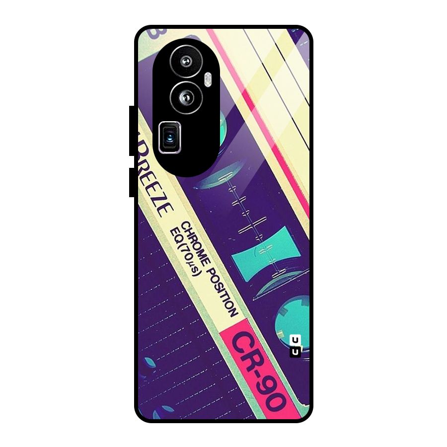 Old Casette Shade Glass Back Case for Oppo Reno10 Pro Plus