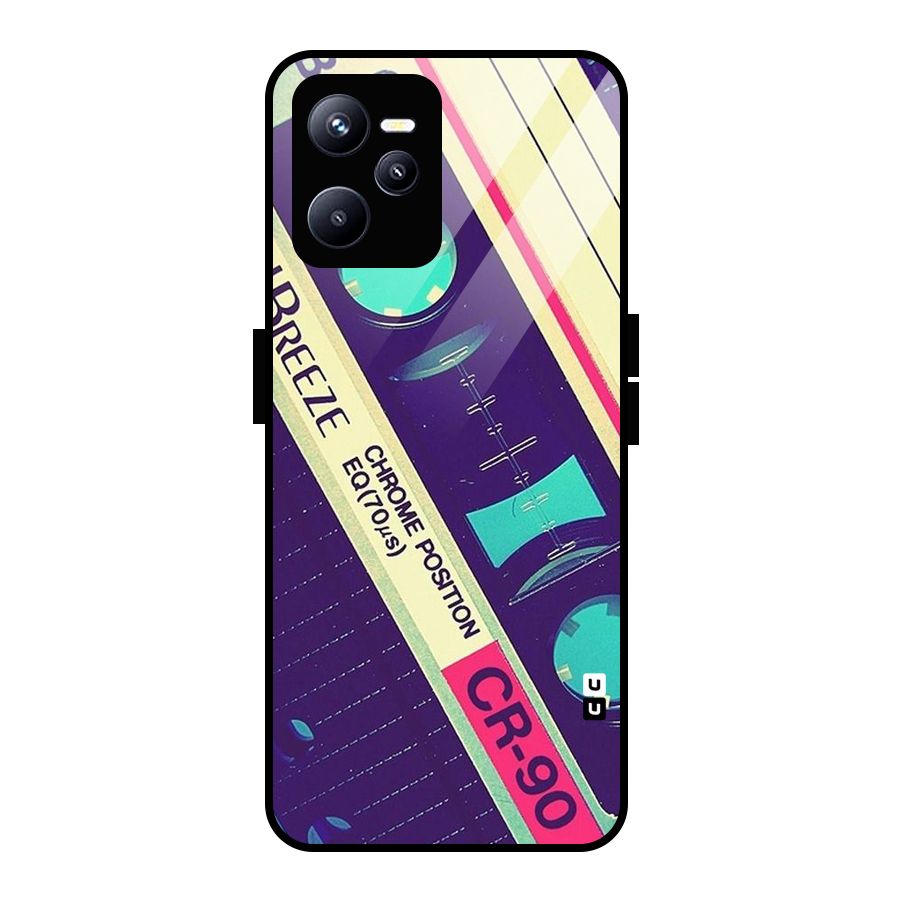 Old Casette Shade Glass Back Case for Realme C35