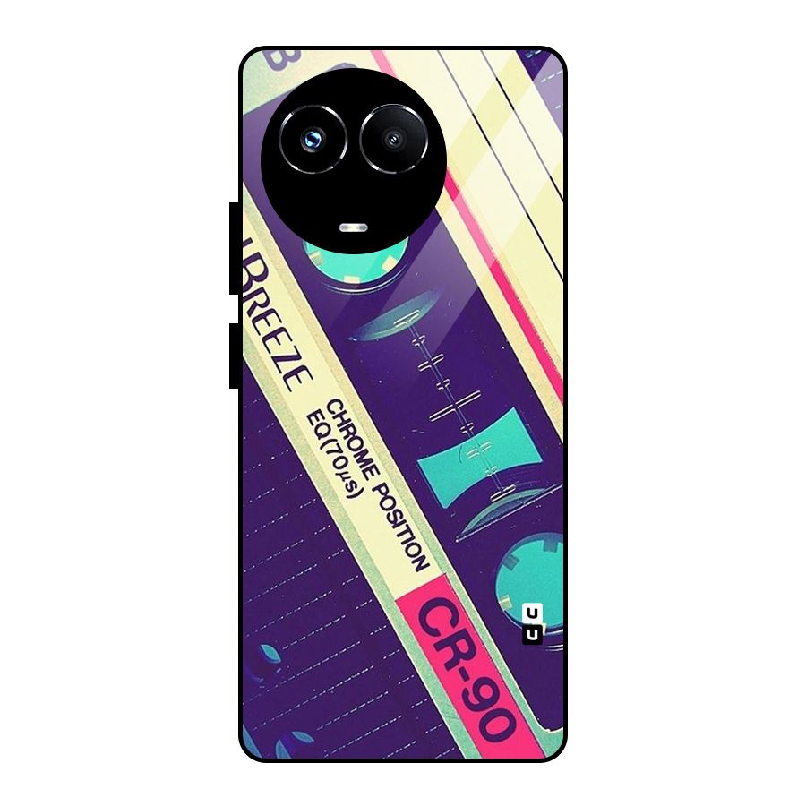 Old Casette Shade Glass Back Case for Realme Narzo 60X
