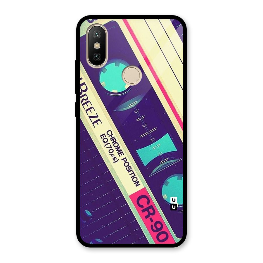 Old Casette Shade Glass Back Case for Redmi A2