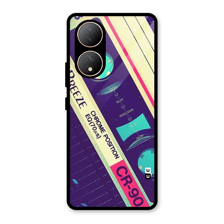 Old Casette Shade Glass Back Case for Vivo Y100A