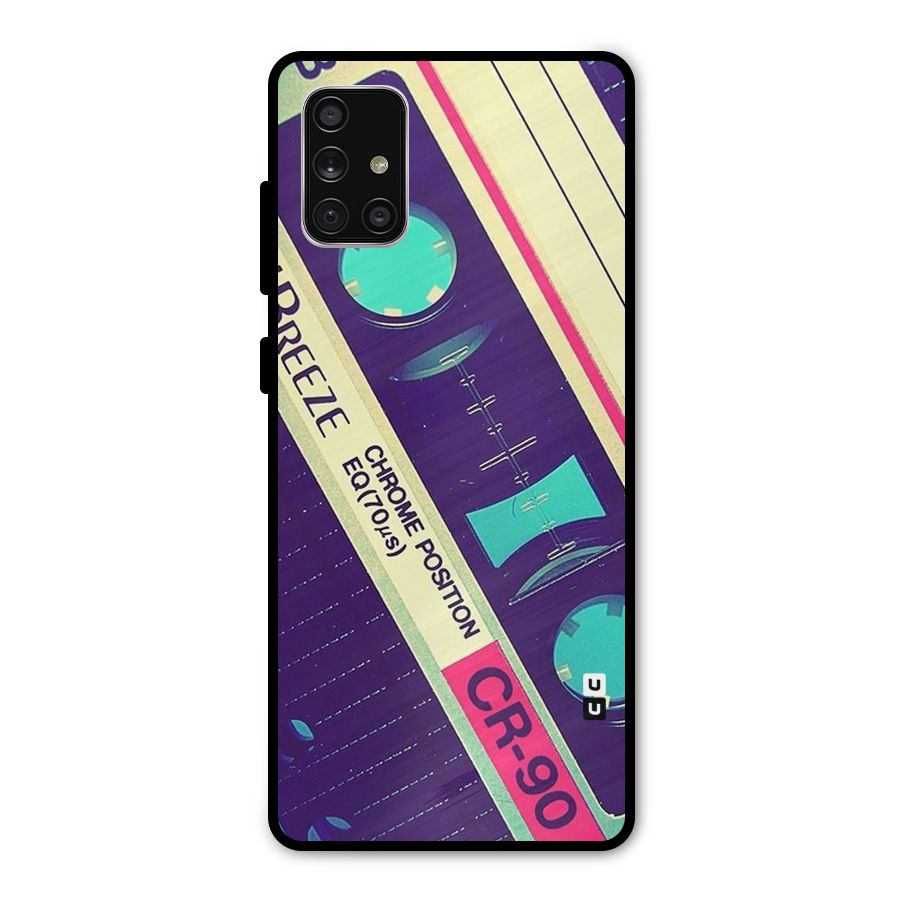 Old Casette Shade Metal Back Case for Galaxy A71