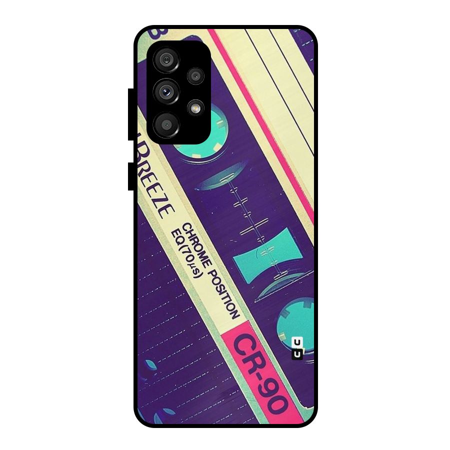Old Casette Shade Metal Back Case for Galaxy A73 5G