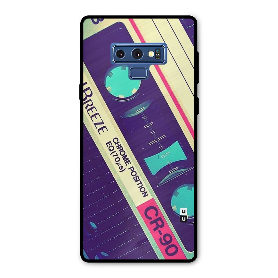 Old Casette Shade Metal Back Case for Galaxy Note 9