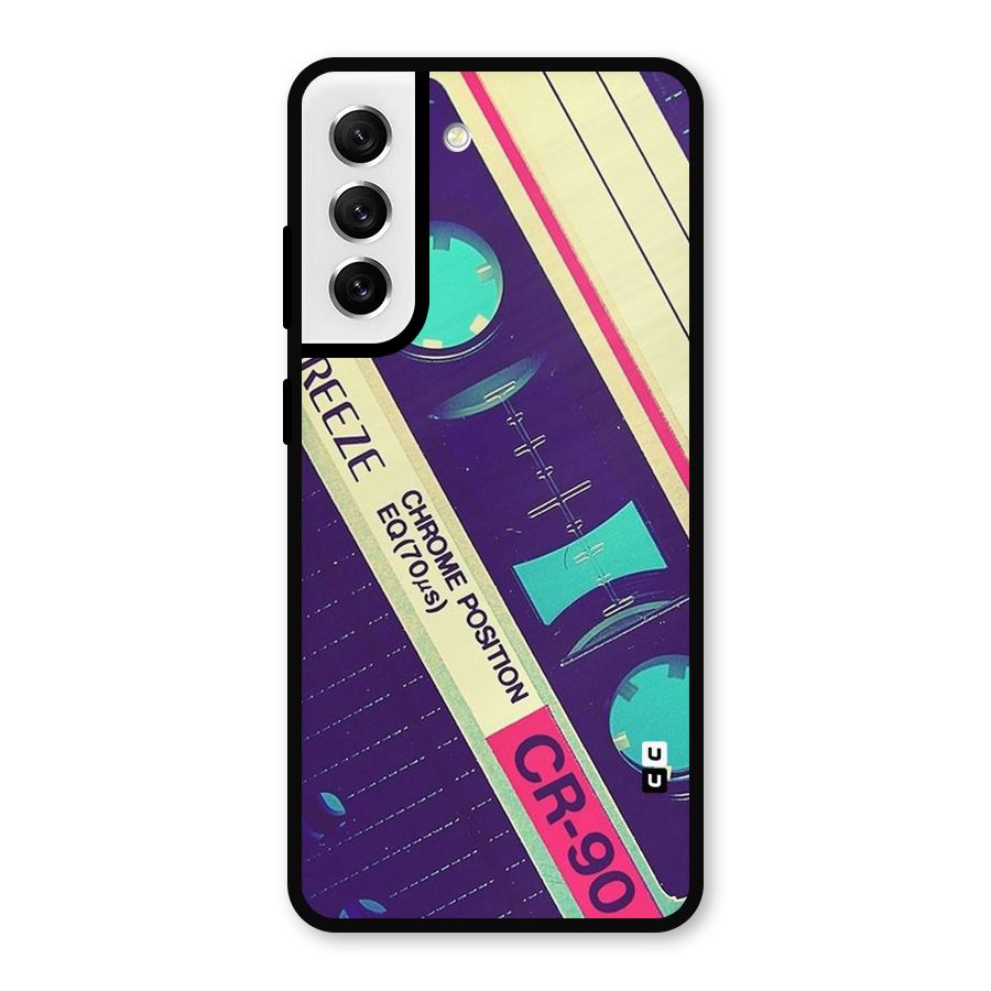 Old Casette Shade Metal Back Case for Galaxy S21 FE 5G