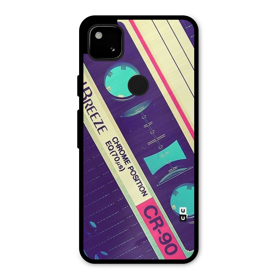 Old Casette Shade Metal Back Case for Google Pixel 4a