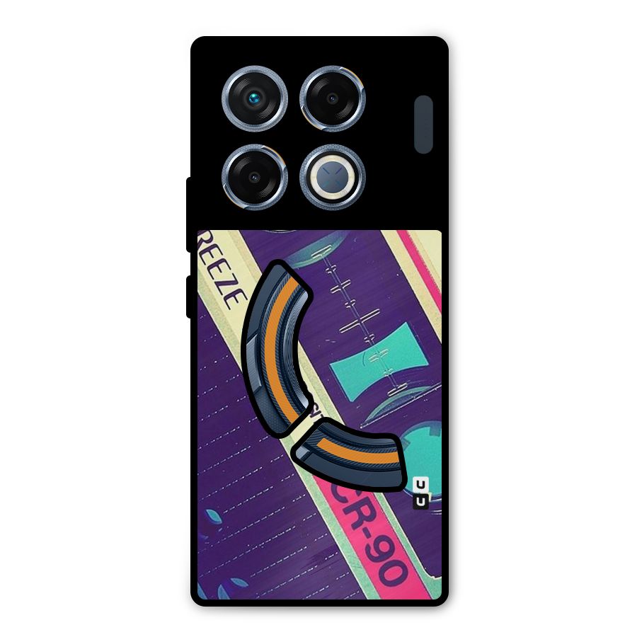 Old Casette Shade Metal Back Case for Infinix GT 20 Pro