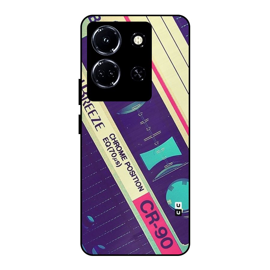 Old Casette Shade Metal Back Case for Infinix Note 30 5G