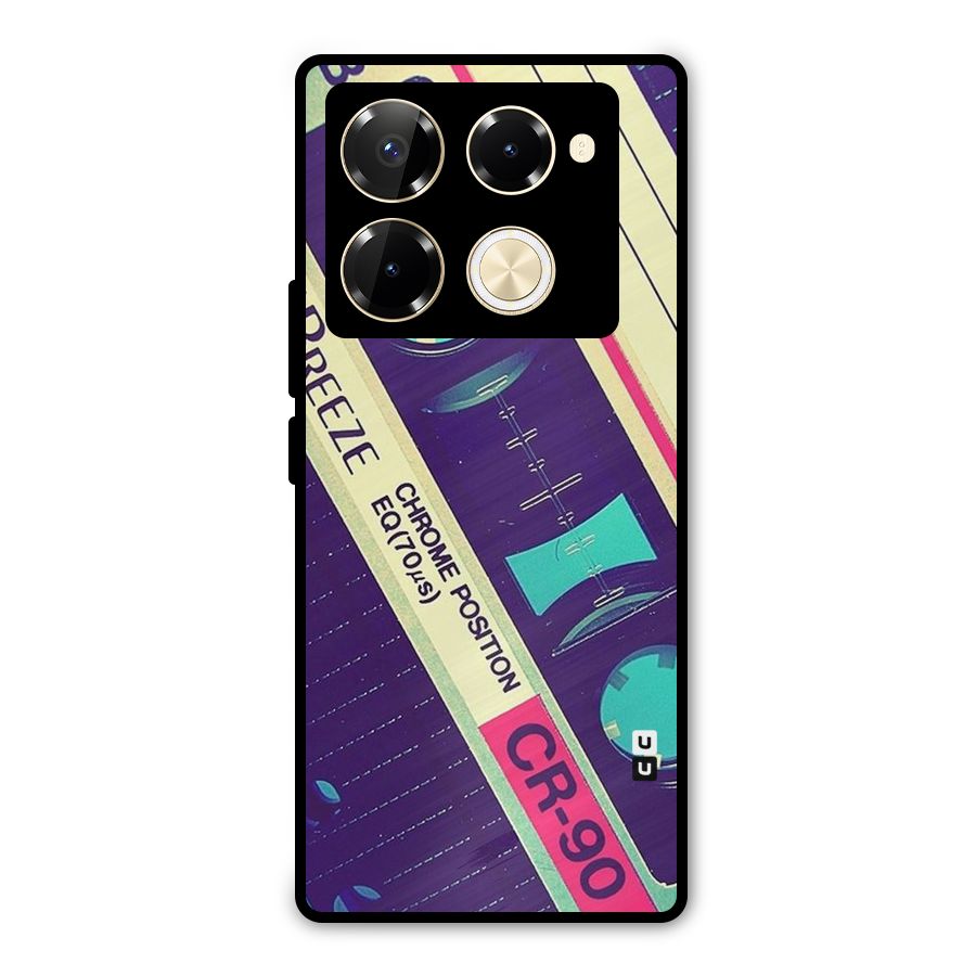 Old Casette Shade Metal Back Case for Infinix Note 40 Pro