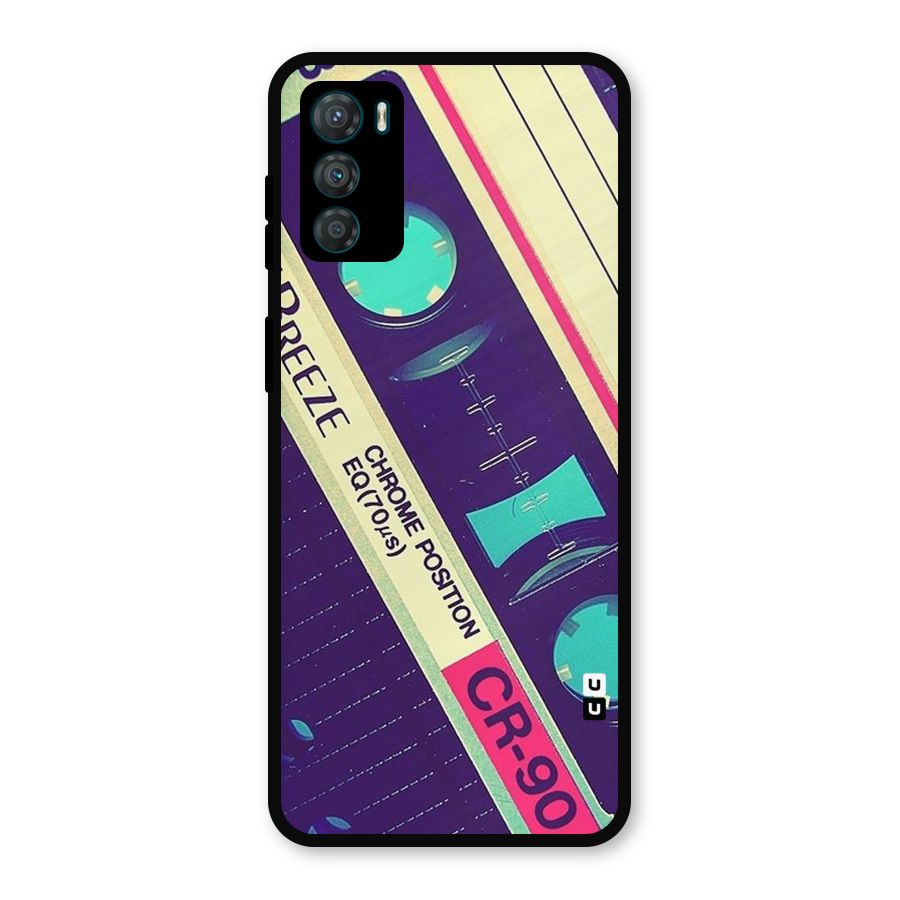 Old Casette Shade Metal Back Case for Moto G42