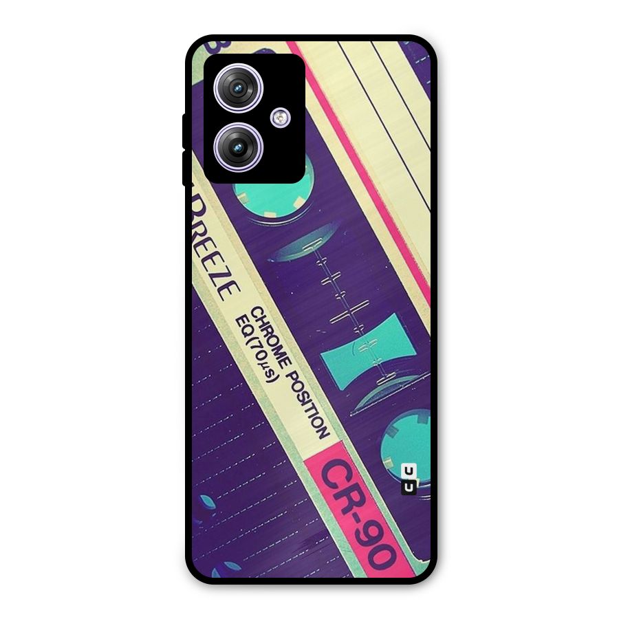 Old Casette Shade Metal Back Case for Moto G64