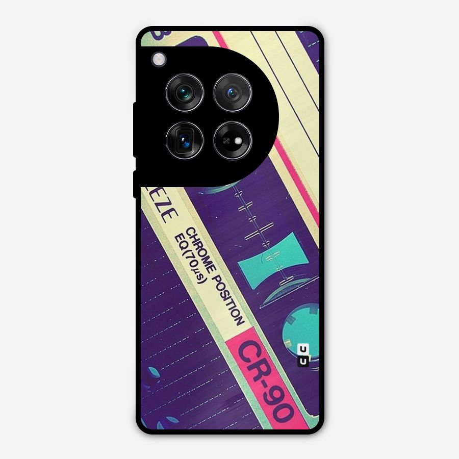 Old Casette Shade Metal Back Case for OnePlus 12
