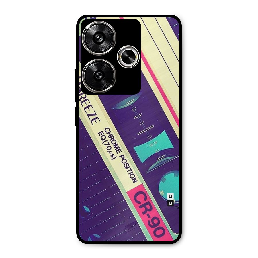 Old Casette Shade Metal Back Case for Poco F6