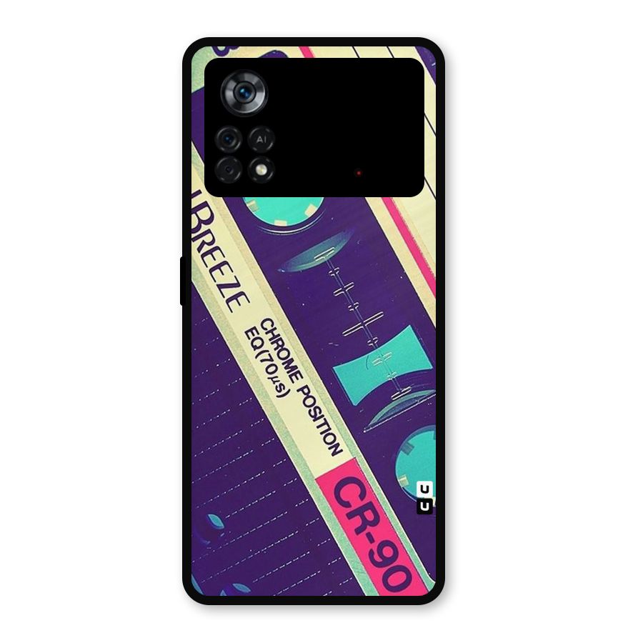 Old Casette Shade Metal Back Case for Poco X4 Pro 5G