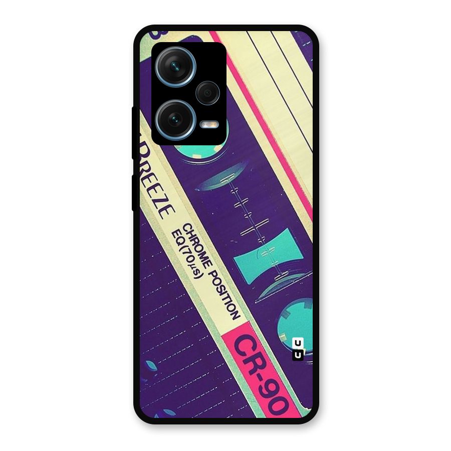 Old Casette Shade Metal Back Case for Redmi Note 12 Pro Plus 5G