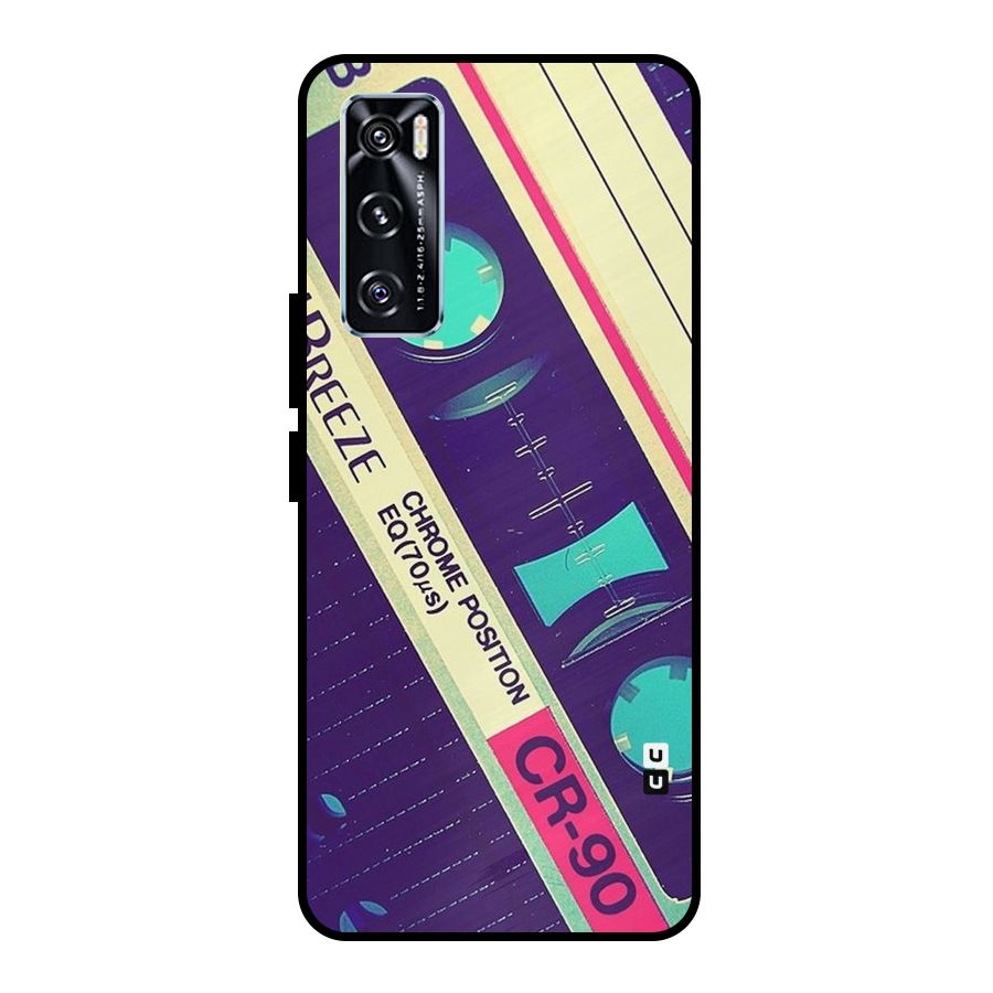 Old Casette Shade Metal Back Case for Vivo V20 SE