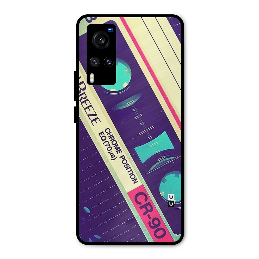 Old Casette Shade Metal Back Case for Vivo X60