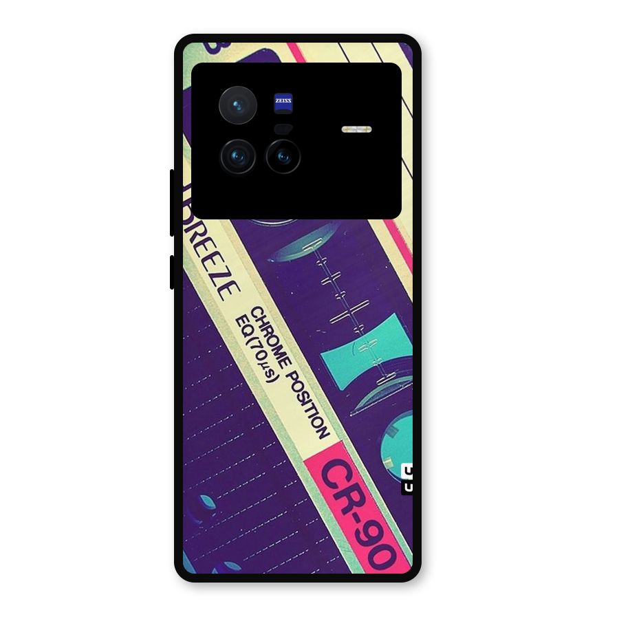 Old Casette Shade Metal Back Case for Vivo X80