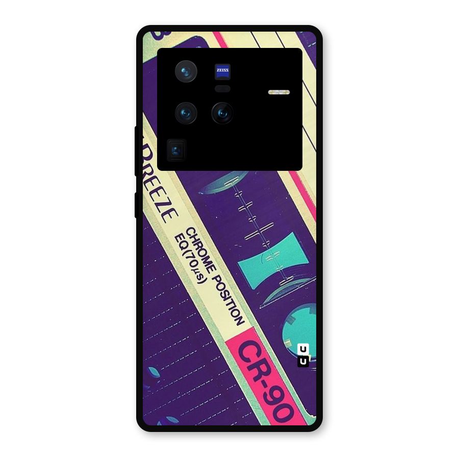 Old Casette Shade Metal Back Case for Vivo X80 Pro