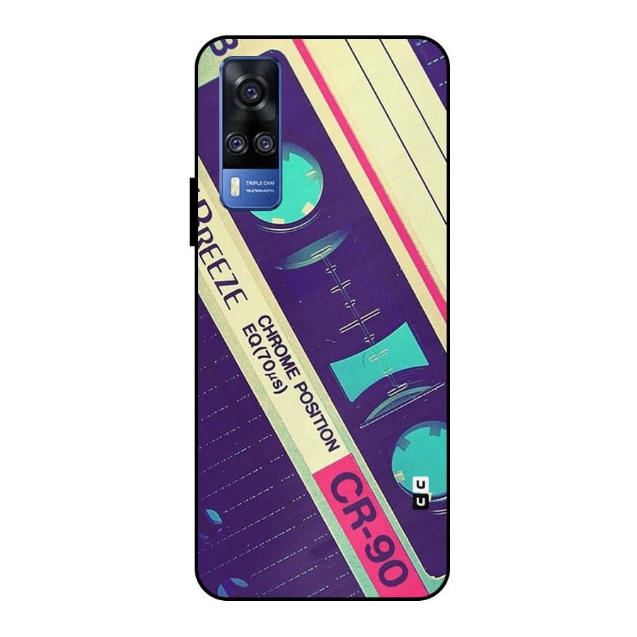 Old Casette Shade Metal Back Case for Vivo Y51